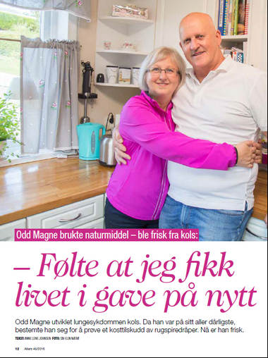 Fikk Kols, men ble friskmeldt av Ålesund sykehus.